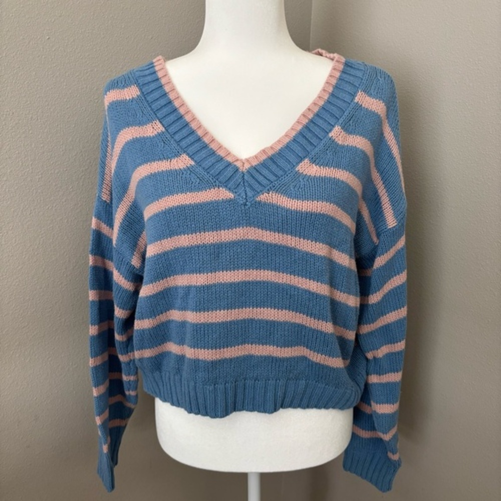 AMERICAN EAGLE | STRIPED SWEATER SZ M